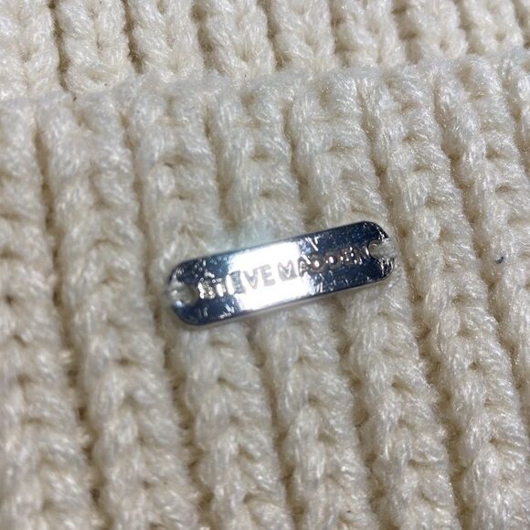 STEVE MADDEN Chunky Knit Beanie with Faux Fur Pom Pom - Picture 3 of 6